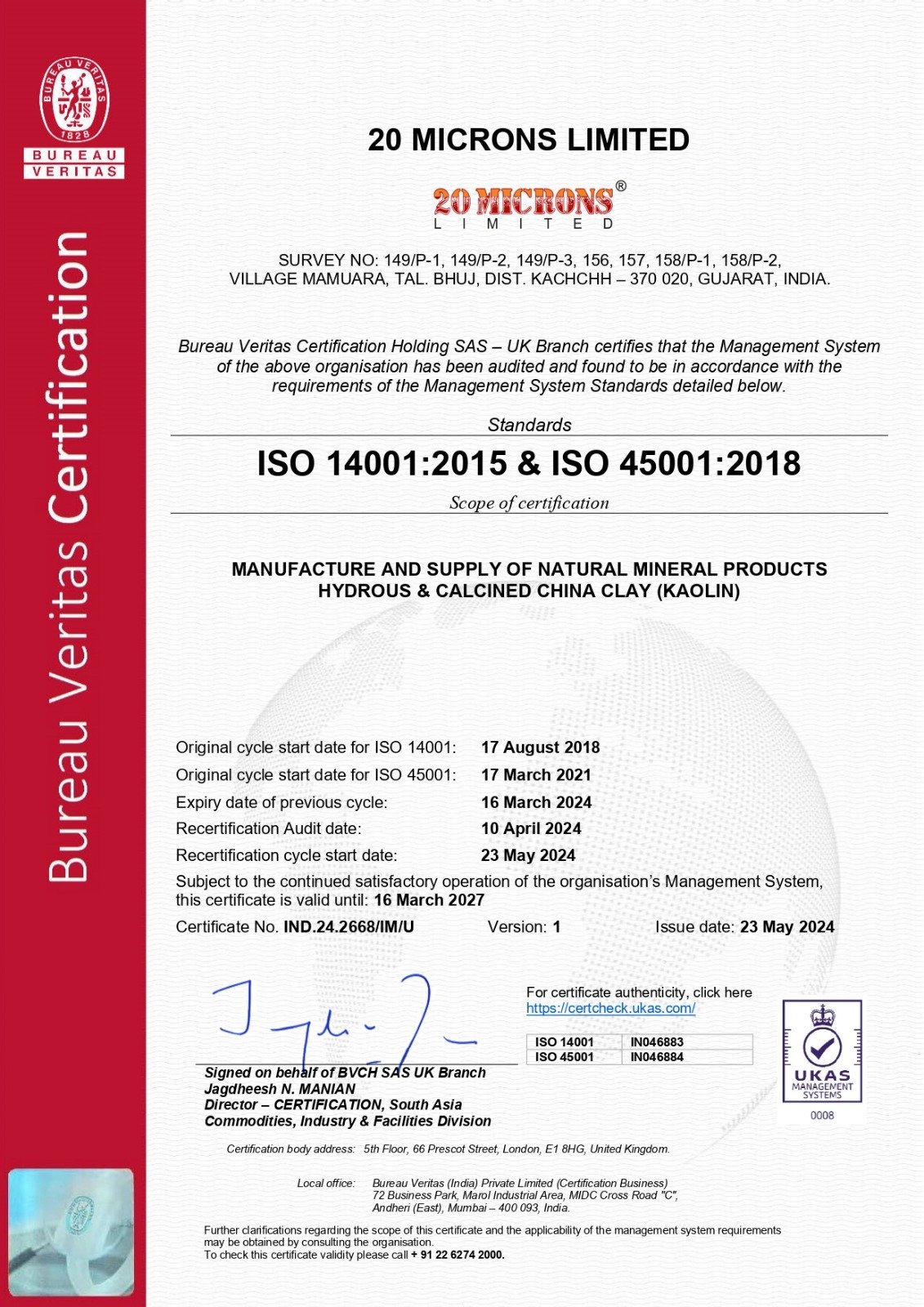 ISO 45001 Certification